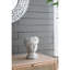 Vase d'intérieur en ciment de style grec - poids de 4,5 lb, 6,3 po x 5,9 po x 9,1 po, vase gris pour pot de fleurs pour jardin