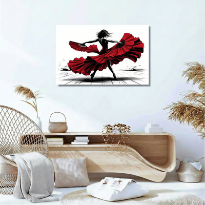 Ensemble de 1 toile murale Flamenco Dance