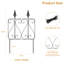 6 - Piece Set of Sword - Flower Flat - Iron Fences