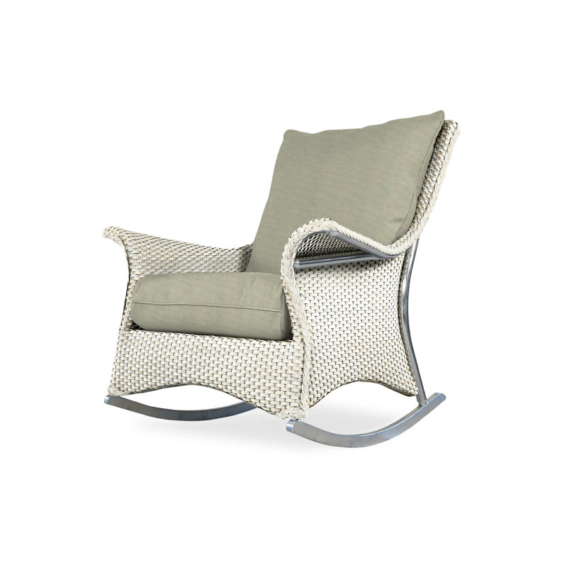 Mandalay Outdoor Chair, Bamboo Bay Sky, Hickory