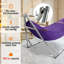 Hamac double avec support Tranquillo Capacité de 650 lb Hamac double avec barre d'écartement, acier inoxydable de qualité 201, installation des années 30, support de hamac flexible et portable, intérieur extérieur, mauve-1676791689-1620018194