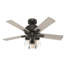Ventilateur de plafond 44 po à 5 pales pour ferme moderne avec lumières et chaînes de traction 44 "Hartland-48203902