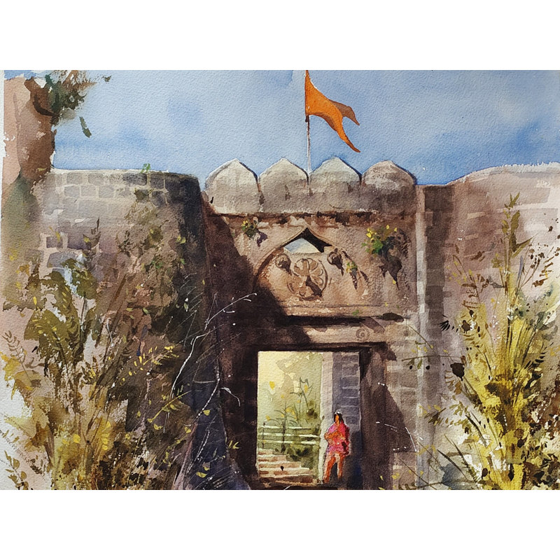 Touristes dans le fort Sinhagad | Art esthétique | Achintya Hazra