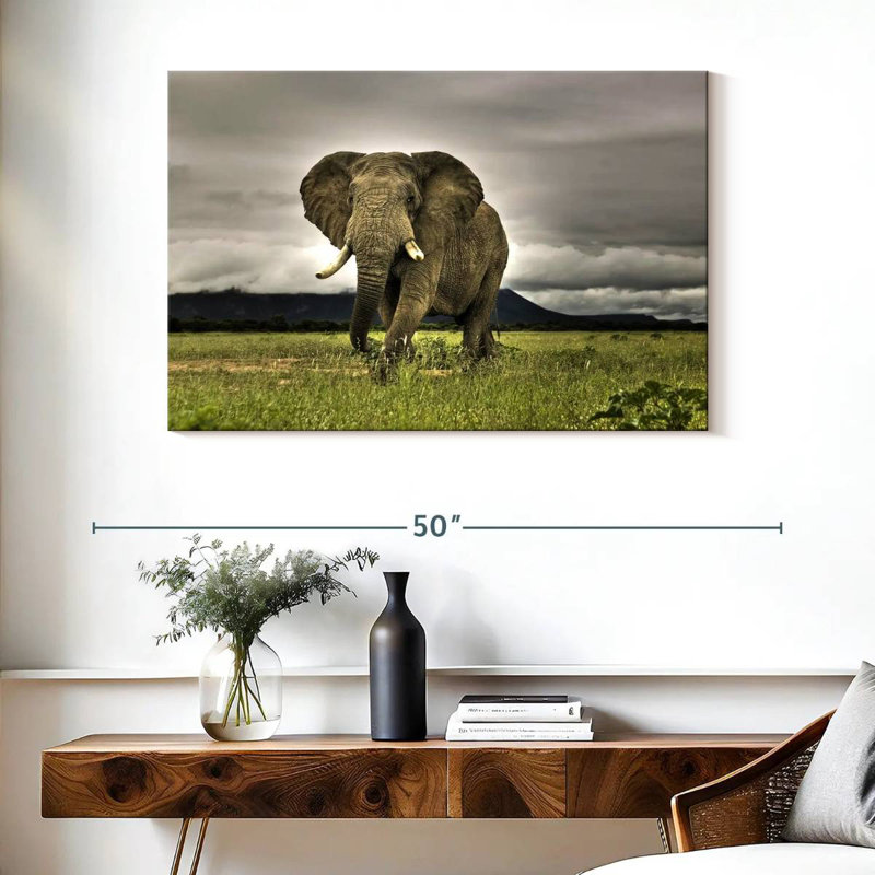 Brampt Elephant Landscape, 26" H x 39" W