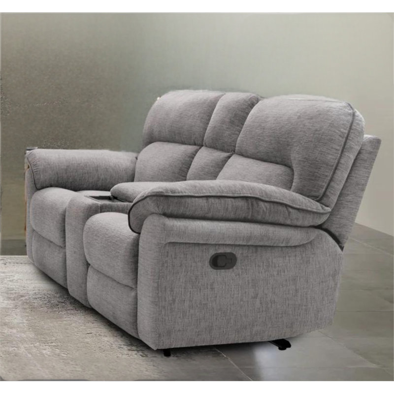 77" Upholstered Manual Reclining Loveseat