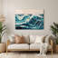 Art mural vert en métal Coastal Beach Tech-1623515359