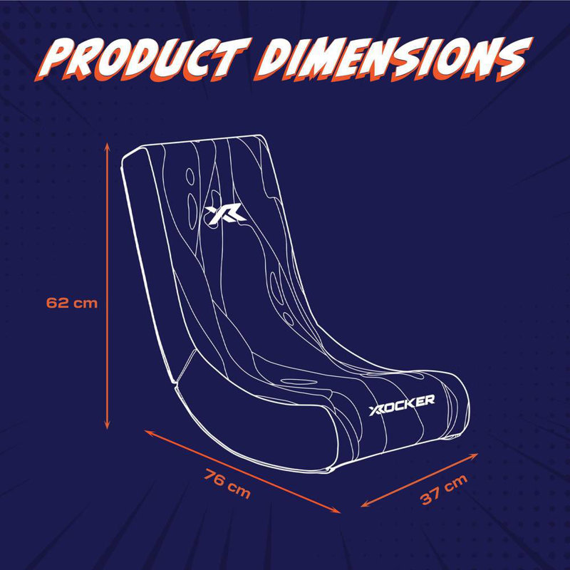 X Rocker Floor Game Chair, Pink