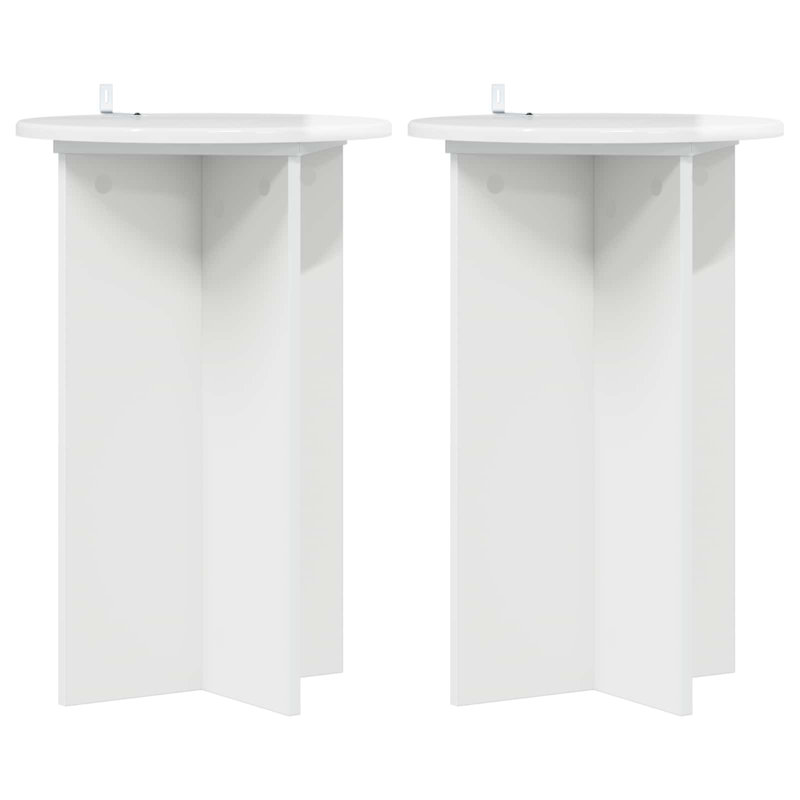 Plant Stand, High Gloss White, 60cm H x 40cm W x 40cm D