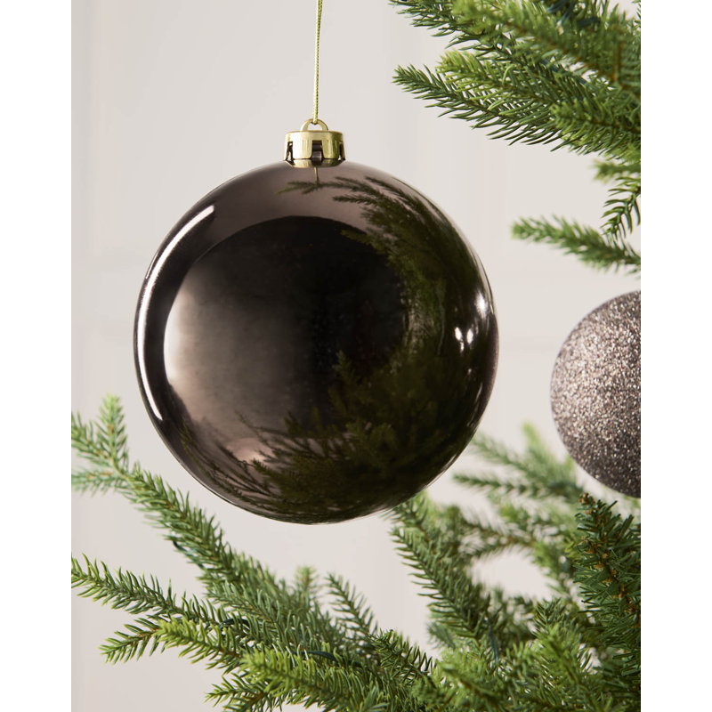 21.8cm Polystyrene Bauble, 16 cm H x 15 cm W x 15 cm D, Mocha