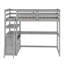 Lit mezzanine 2 tiroirs avec bureau intégré et tablettes Evo-1982418211-1996348000