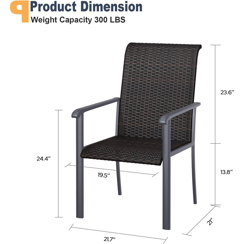 Chaise de patio Chuitna, Gris