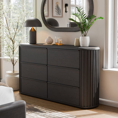 Anatolija Varghese 6-Drawer Solid Wood Double Dresser