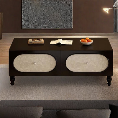 Light luxury shell drawer cabinet end table