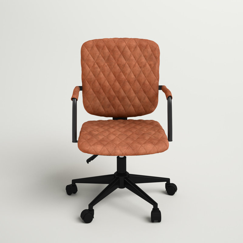 Chaise de travail pivotante réglable Hadley, Brun