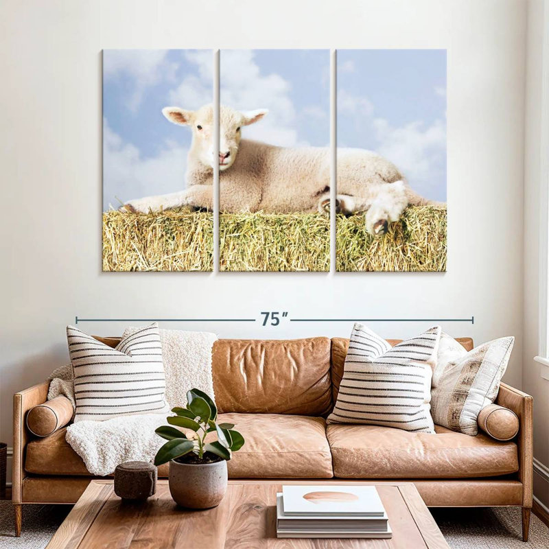 Young Sheep, 42" H x 65" W