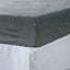 Drap-housse en lin gris ardoise