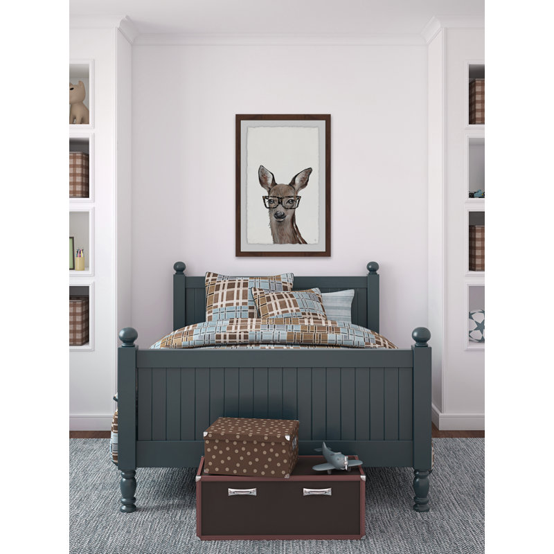 Tallassee «Brown Hippie Deer», reproduction encadrée, H 18 po x l 12 po x P 1,5 po