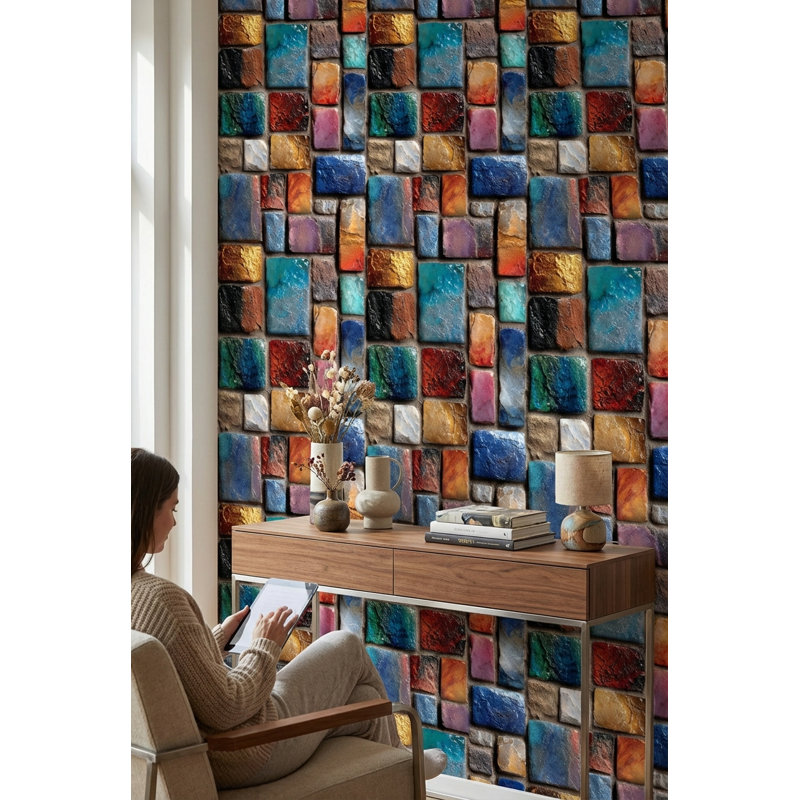 Papier peint mosaïque murale