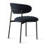 Ensemble de salle à manger rond moderne avec table à pied centrale et 6 chaises rembourrées à dossier incurvé-81749097