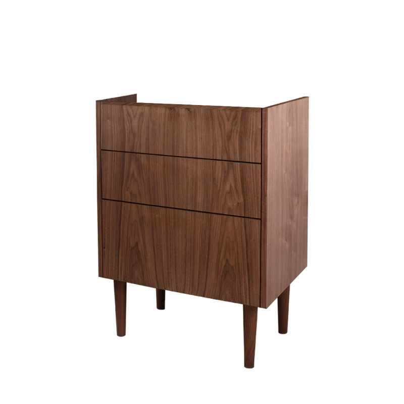 Sofi 23'' W Single Bathroom Vanity Base, Natural Walnut