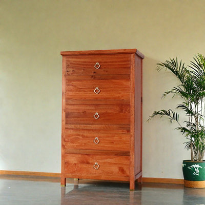 Five-Drawer Console Cabinet
