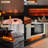 Electric Fireplace 3D Water Vapour Fireplace Recessed Realistic Atomized Flame, with Water and Remote Control Electric Steam Fireplace Stove(Size: W7.87x H8.27 in)-1167332051