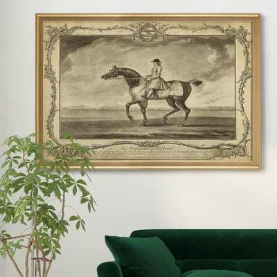 «Distinguished Horses II», reproduction d'art sur toile encadrée