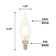 60 Watt Equivalent CA11 E12/Candelabra Dimmable LED Bulb