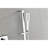 Shower System With Shower Head, Hand Shower, Slide Bar,, Shower Arm, Hose, Valve Trim, And Lever Handles