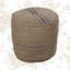 Pouf rond rayé 18 po Dejahnay