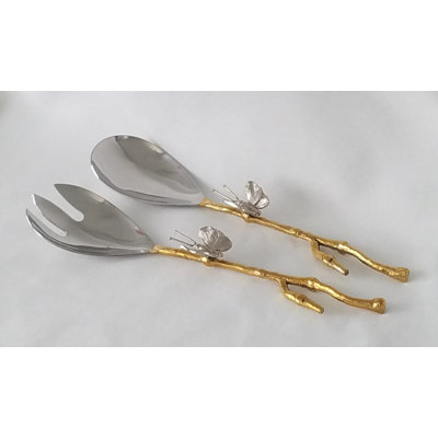 Darrionna Stainless Steel Salad Servers
