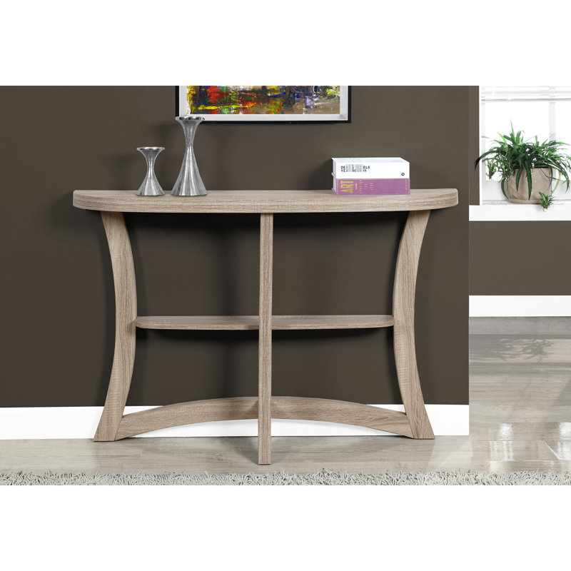 Console de salon taupe: décor moderne et élégant, table taupe étroite: conception