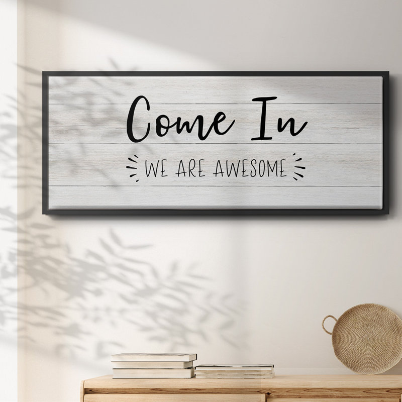 Come In- Framed Canvas