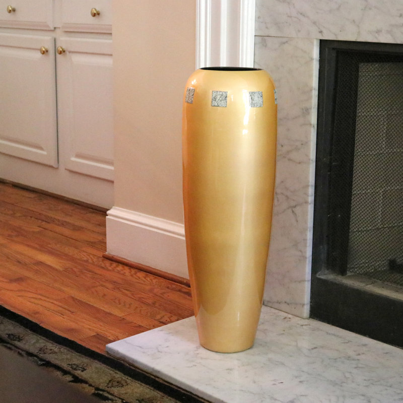 Eclipse Handmade Ceramic / Porcelain Table Vase, 26" H x 8" W x 8" D