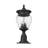 Ashdown 3 Light Outdoor Pier Mounted Fixture in Black