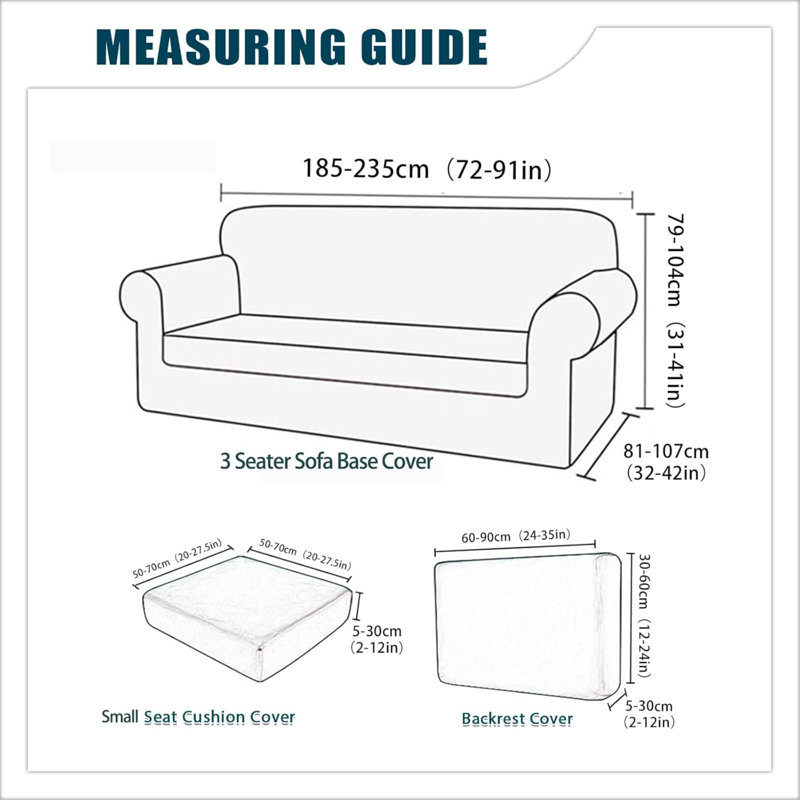 Sofa Cover With Separate Seat Cushions And Backrests Stretch Velvet Sofa Slipcover Couch Covers Furniture Protector Split Combined (3-Seat Set 7 PCS)