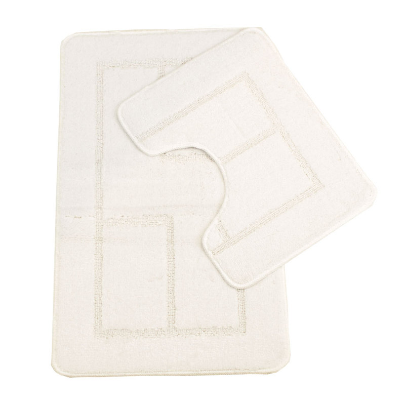 Abibatu Non-Slip Bath Rug, White