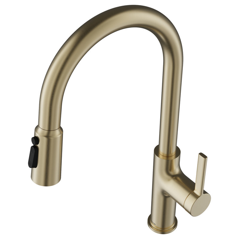 Robinet de cuisine rétractable avec douchette Karran, Bronze champagne