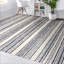 Tapis ivoire / bleu marine noué à la main de haute qualité-106954447