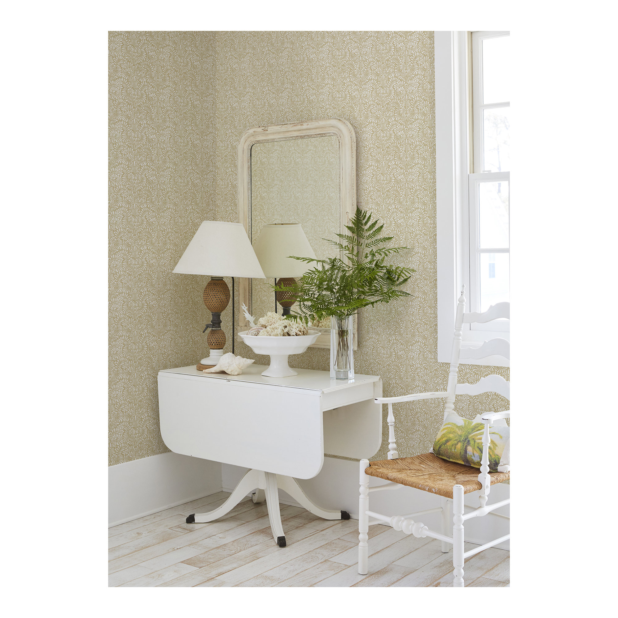 Cedric Floral Wallpaper, Yellow