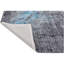 Tapis gris anthracite et bleu noué à la main de haute qualité-124927840
