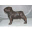 Statue de bouledogue en bronze à conception spéciale - sculpture de jardin unique fabriquée à la main Jarnagin, L 20 po x l 9 po x H 15 po