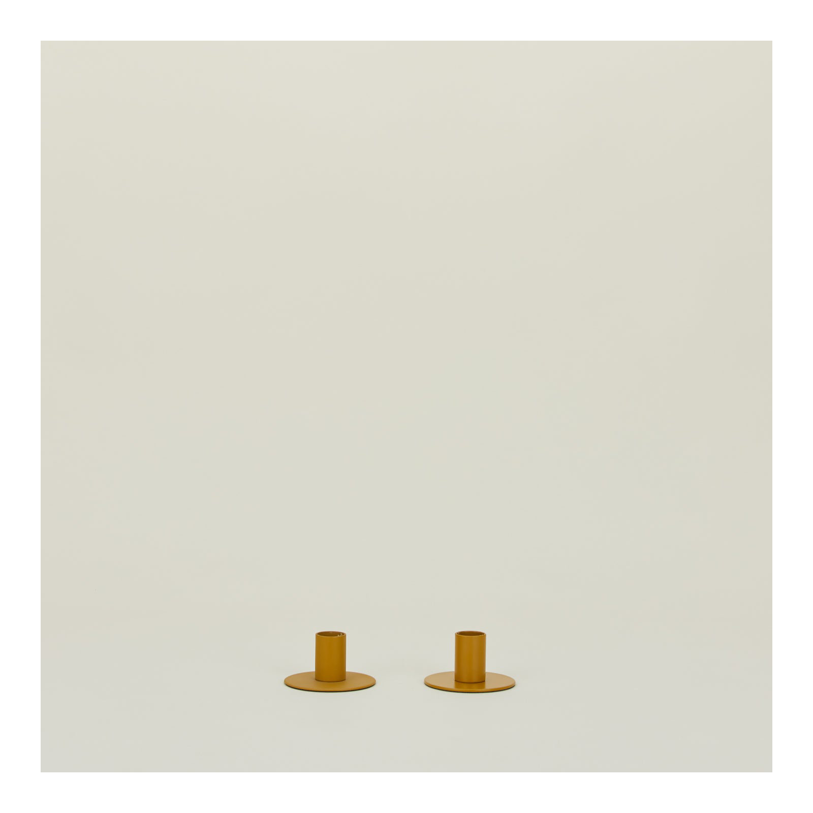 Essential 1.5'' H Stainless Steel Tabletop Candlestick, Mustard