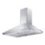 36" KF 400 CFM Convertible Wall Mount Range Hood in Brushed 430 Stainless Steel