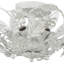 Plafonnier semi-encastré géométrique à 6 lumières de style lustre 16 po Abbingt-32958898