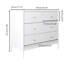 Commode blanche à 4 tiroirs pour enfants - rangement en bois 35,4 po pour chambre de bébé et de tout-petit