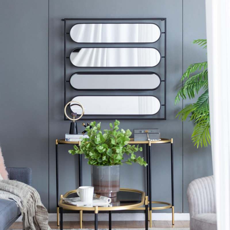 Large Four Oval Wall Mirror