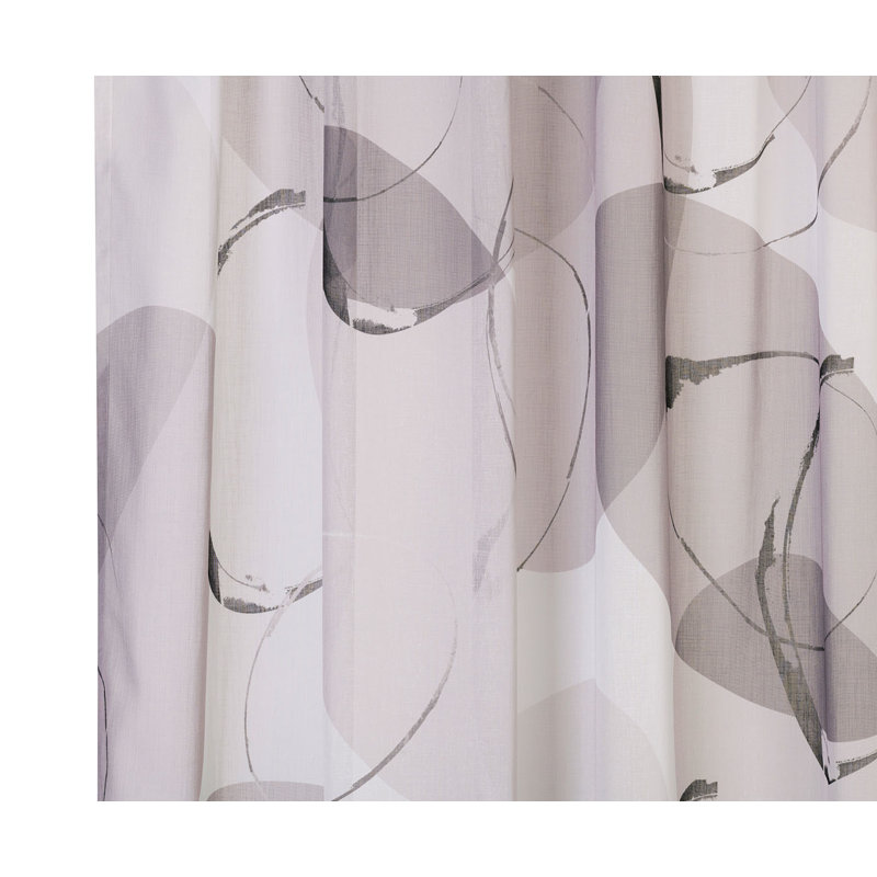 Amanvir Semi Sheer Curtain, Grey