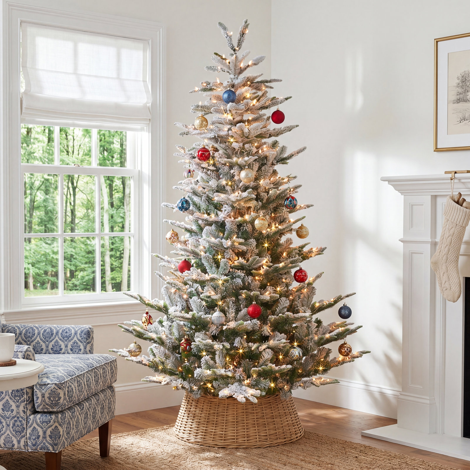 Glendalys Lighted Artificial Fir Christmas Tree