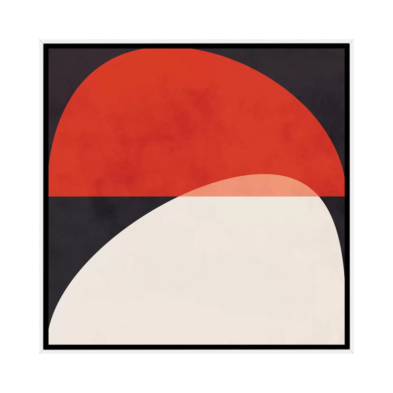 «Geometric Shapes I» par Ana Rut Bré - impression d'art graphique, Toile blanche encadrée, Aucun mat